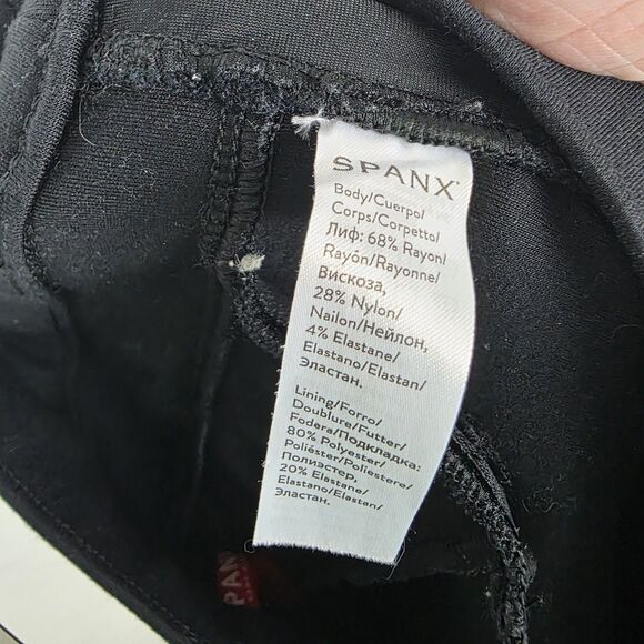 Spanx Ponte Flare Pant Women’s Large Black High Rise Pleated Office Work - Picture 6 of 6